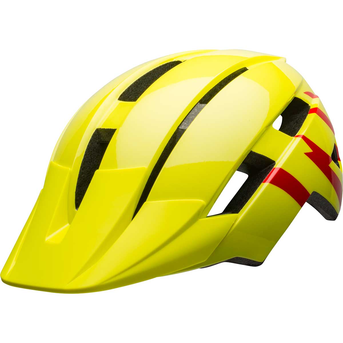 Bell Sidetrack II Helmet Child in Strike HiViz and Red